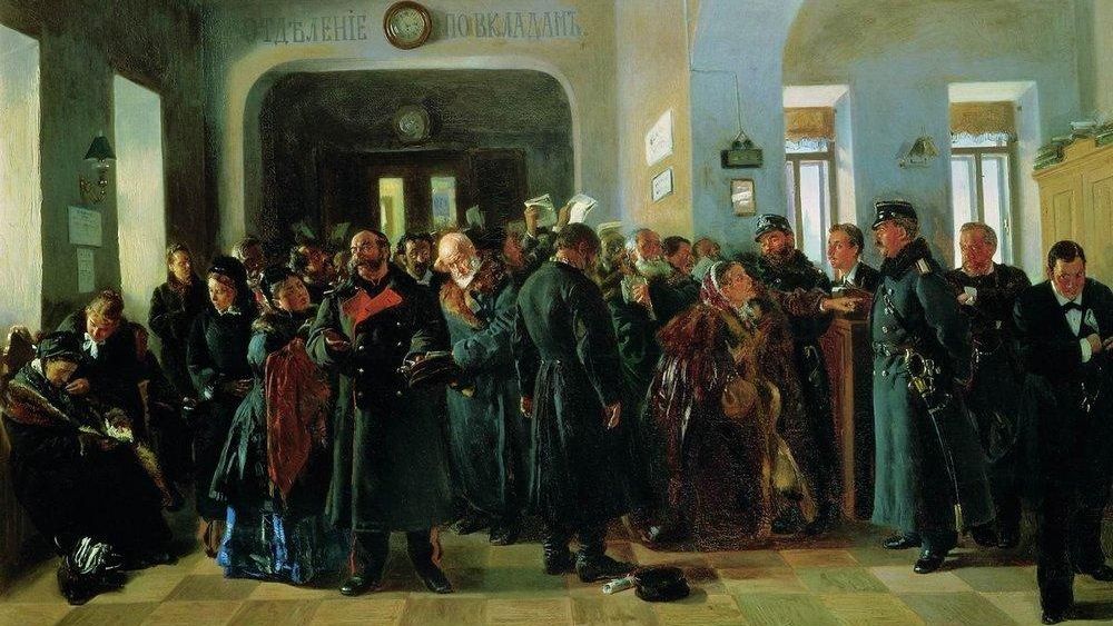 Константин Маковский. Крах банка. 1881