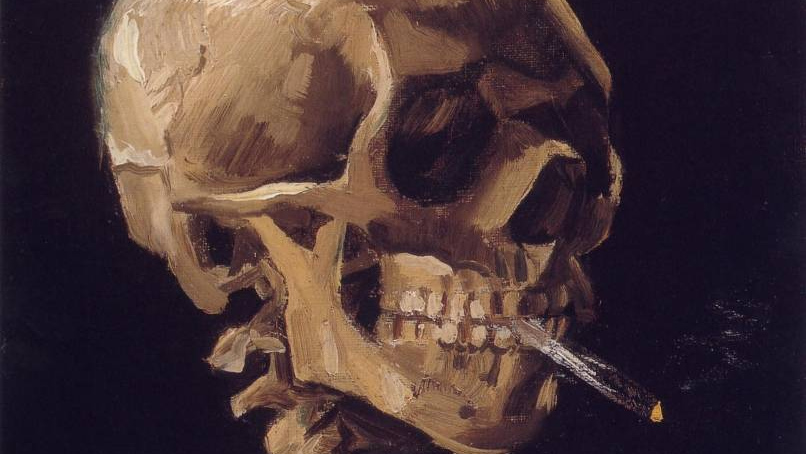 Ван Гог. Череп с сигаретой