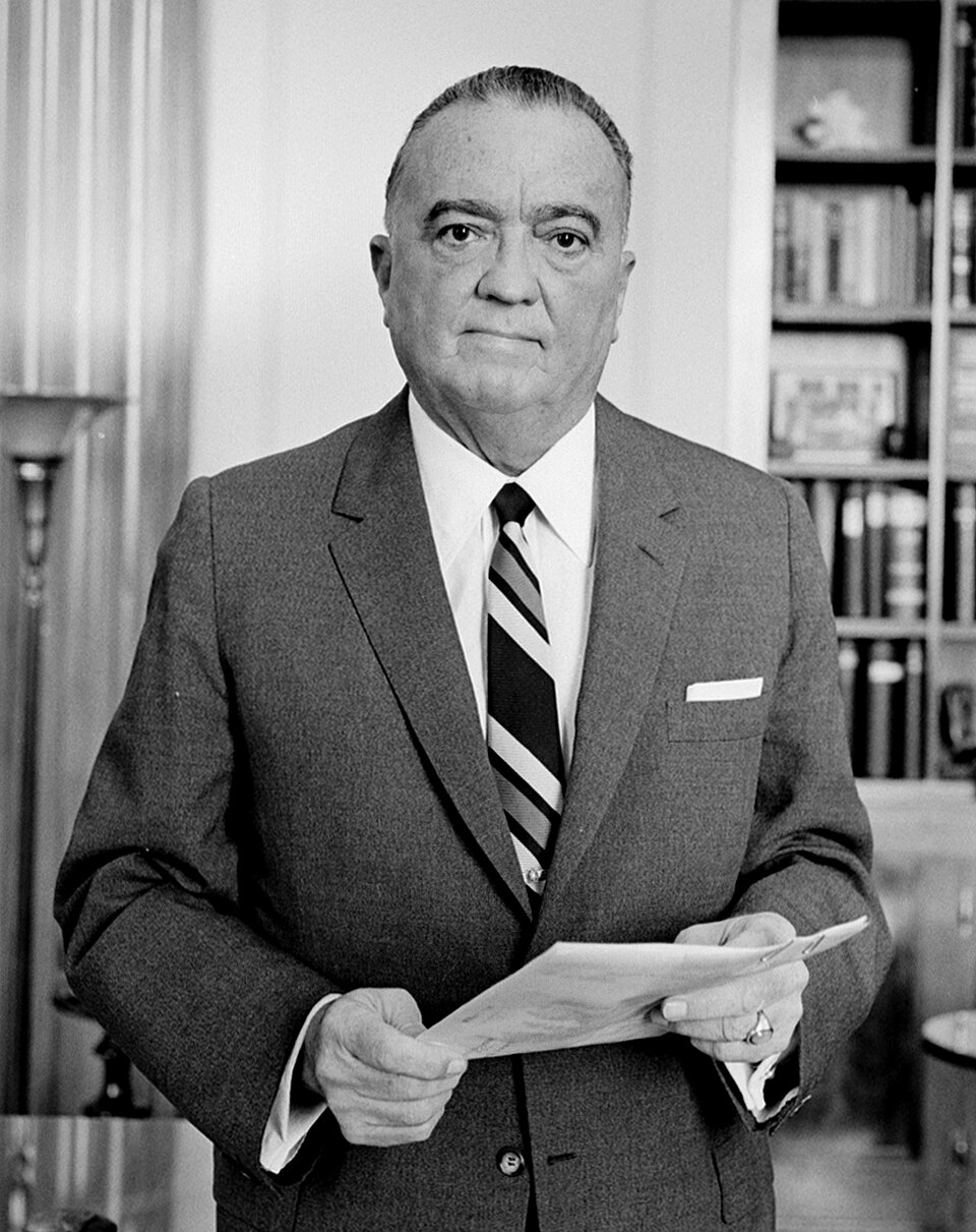 Джон Эдгар Гувер, глава Федерального бюро расследований США. 1961