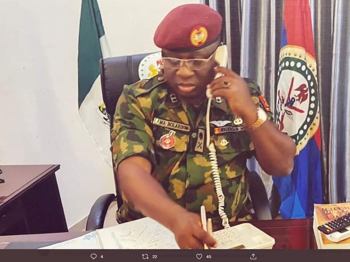 Лже генерал армии Нигерии Боларинва Олувасегун