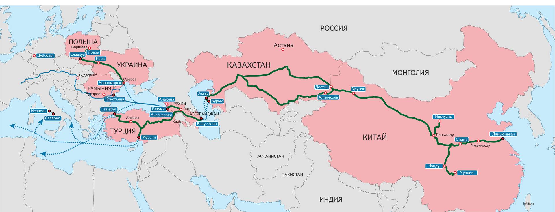 Проект Срединного транспортного коридора