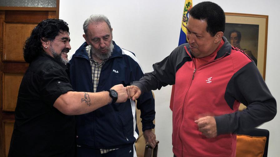 Фидель Кастро, Уго Чавес, Марадона [imgur.com]
