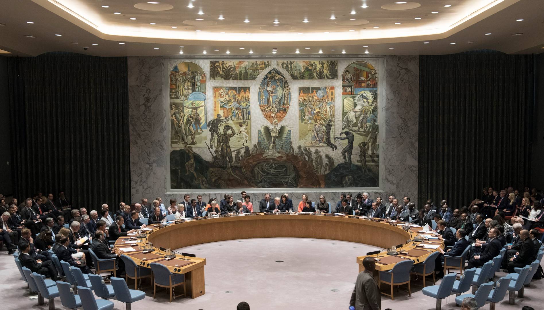 Зал заседание Совбеза ООН