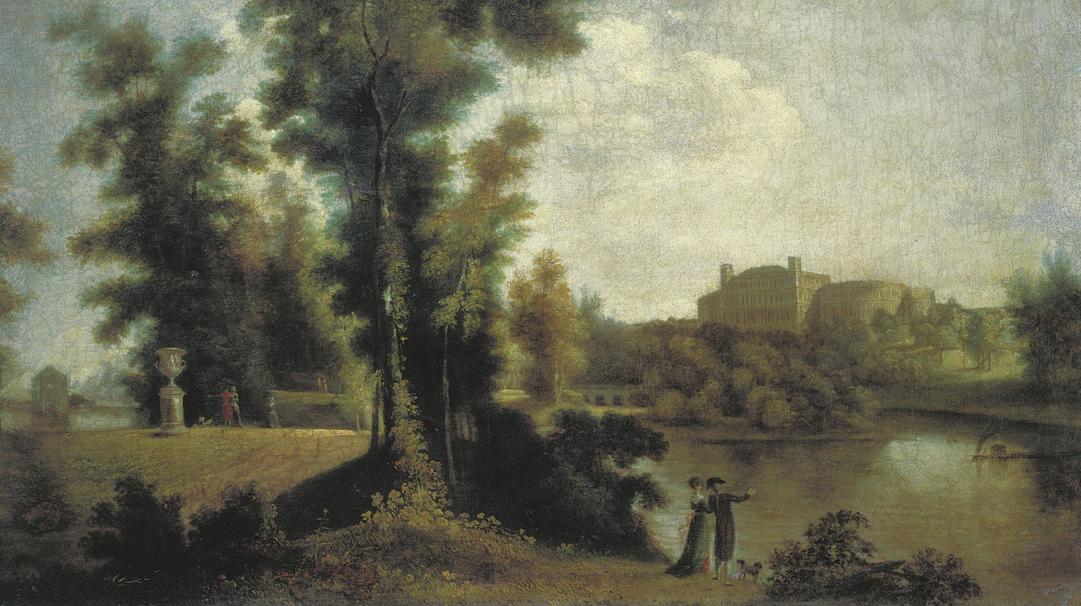 Щедрин Семен. Вид на Гатчинский дворец с Длинного острова. 1796