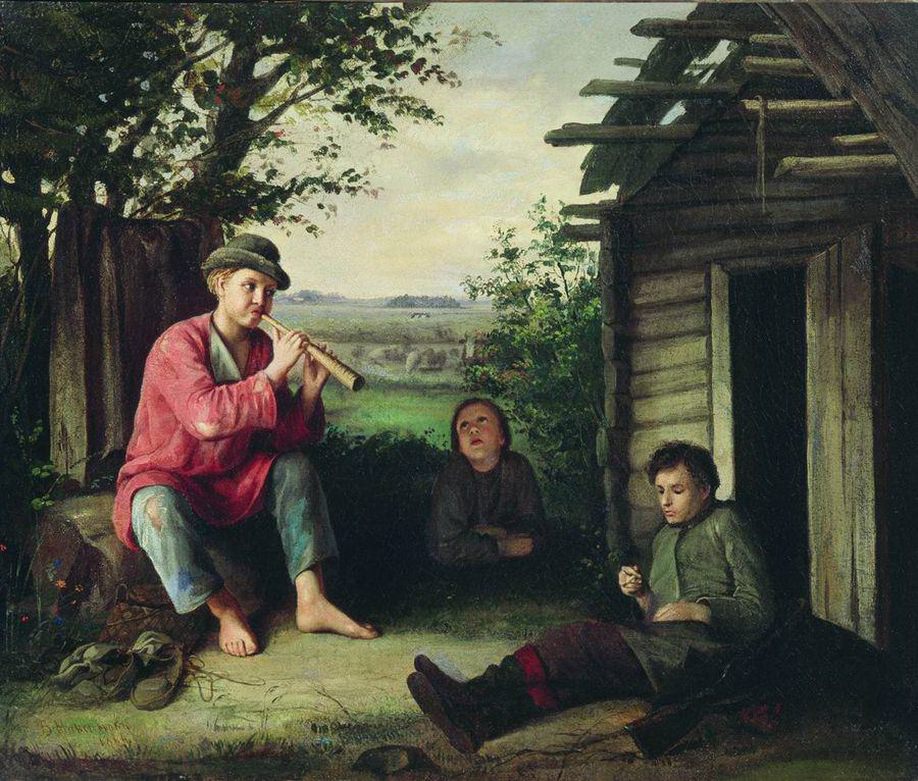 Василий Максимов. Заслушались. 1864