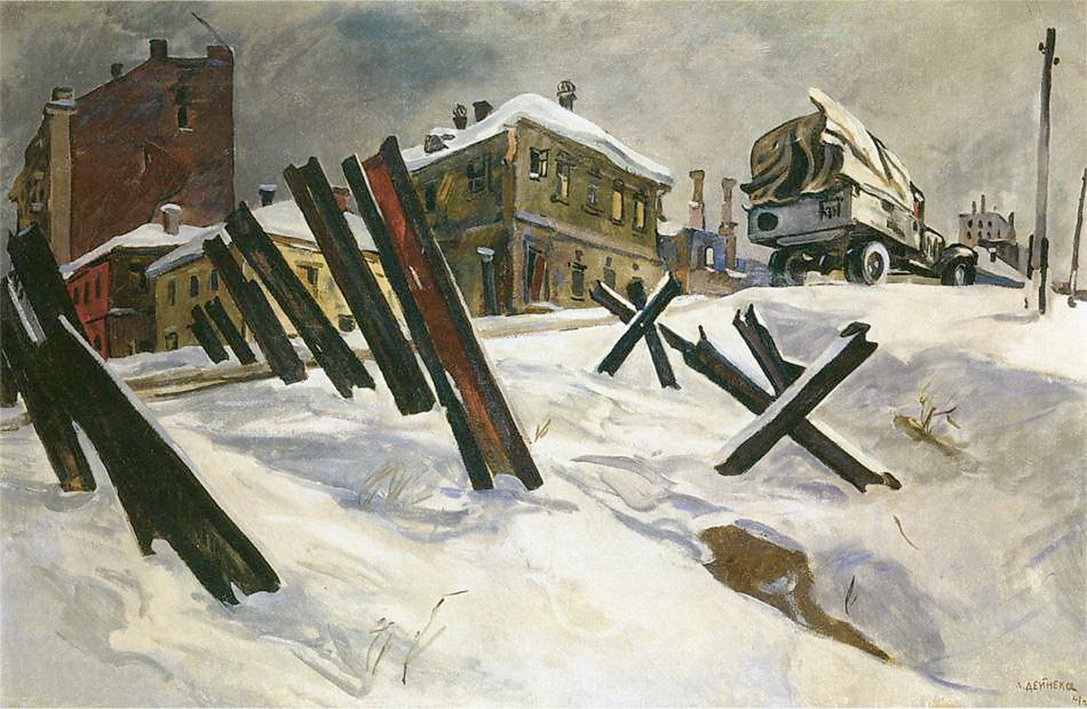 Александр Дейнека. Окраина Москвы. 1941