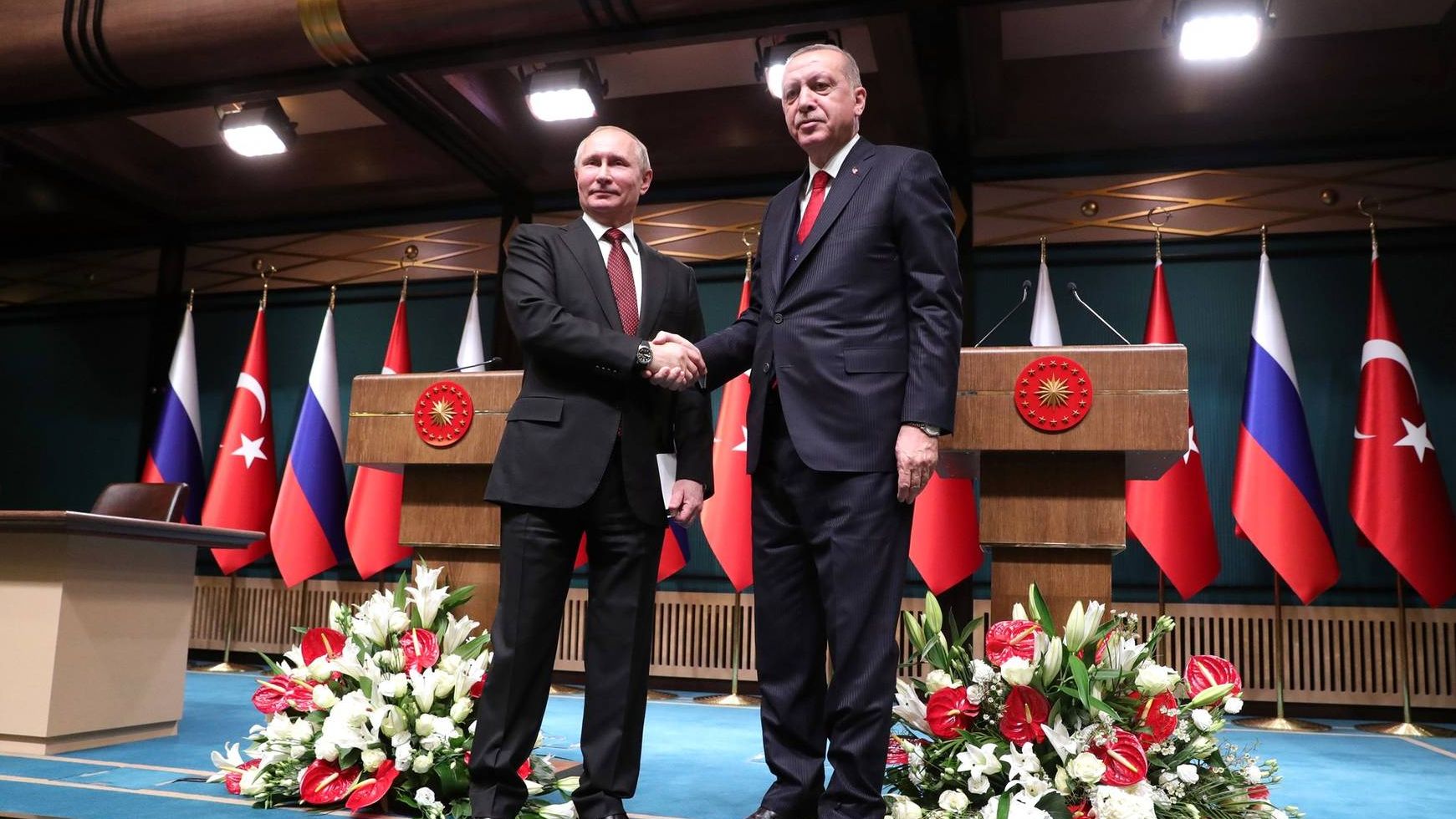 В. В. Путин и Реджеп Тайип Эрдоган