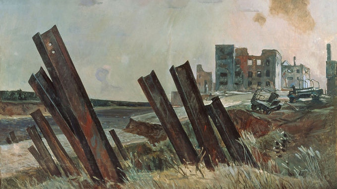 Александр Дейнека. Сбитый ас (фрагмент). 1943