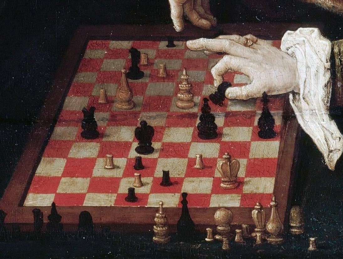 Лукас ван Лейден. Игра в шахматы. Фрагмент. 1508