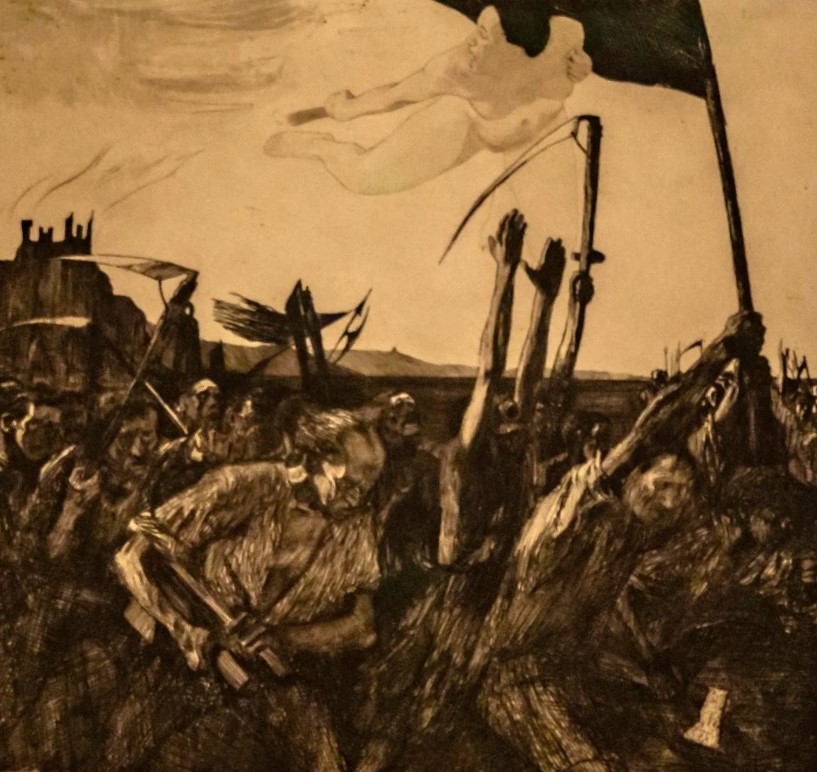 Кете Кольвиц. Бунт. 1899