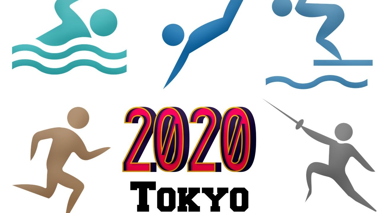 Эмблема олимпиады в Токио