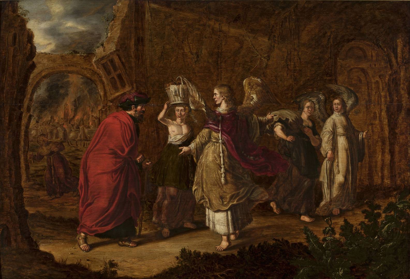 Ян Тенгнагель. Лот бежит из Содома. 1616-1625