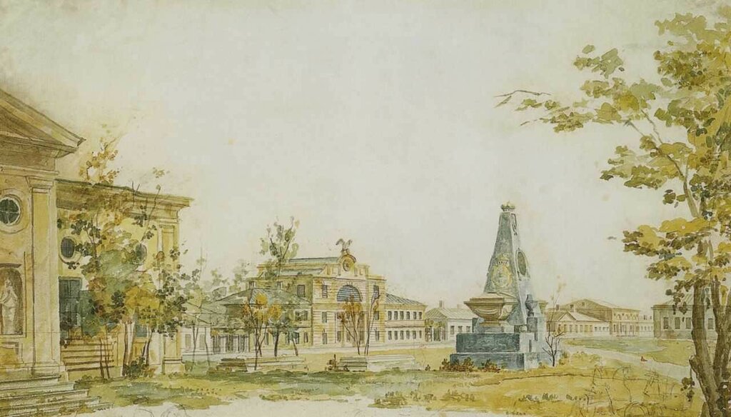 Федор Алексеев. Площадь в Херсоне. 1790-е