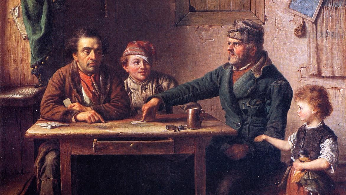 Джонсон Истмен. Игроки в карты. 1853