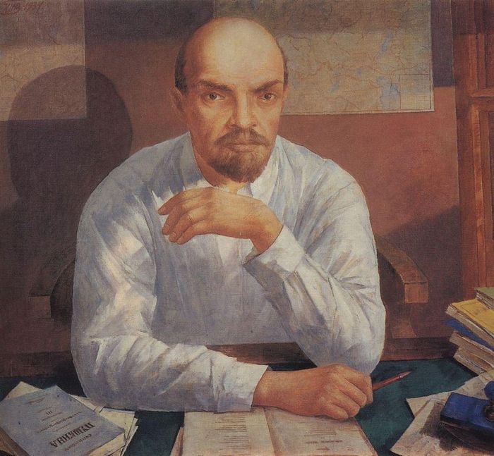 Кузьма Петров-Водкин. Портрет В.И. Ленина. 1934