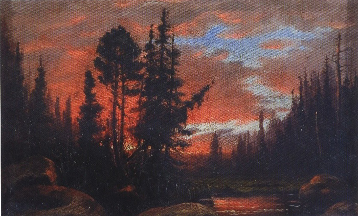 Алексей Денисов-Уральский. Лесной пожар. 1888