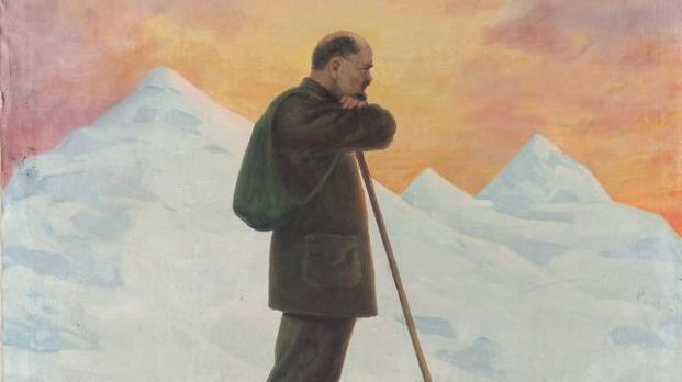 Ф. Лепешкин. В.И. Ленин в горах Швейцарии. 1925
