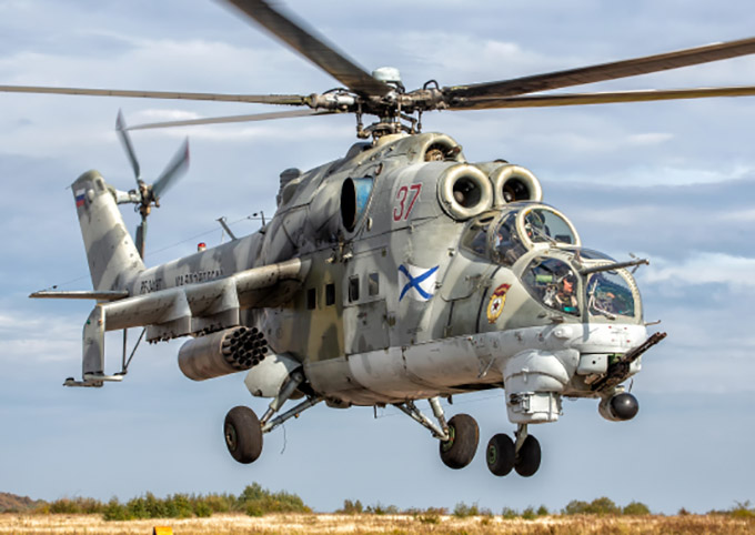 Ударные вертолеты Ми-24
