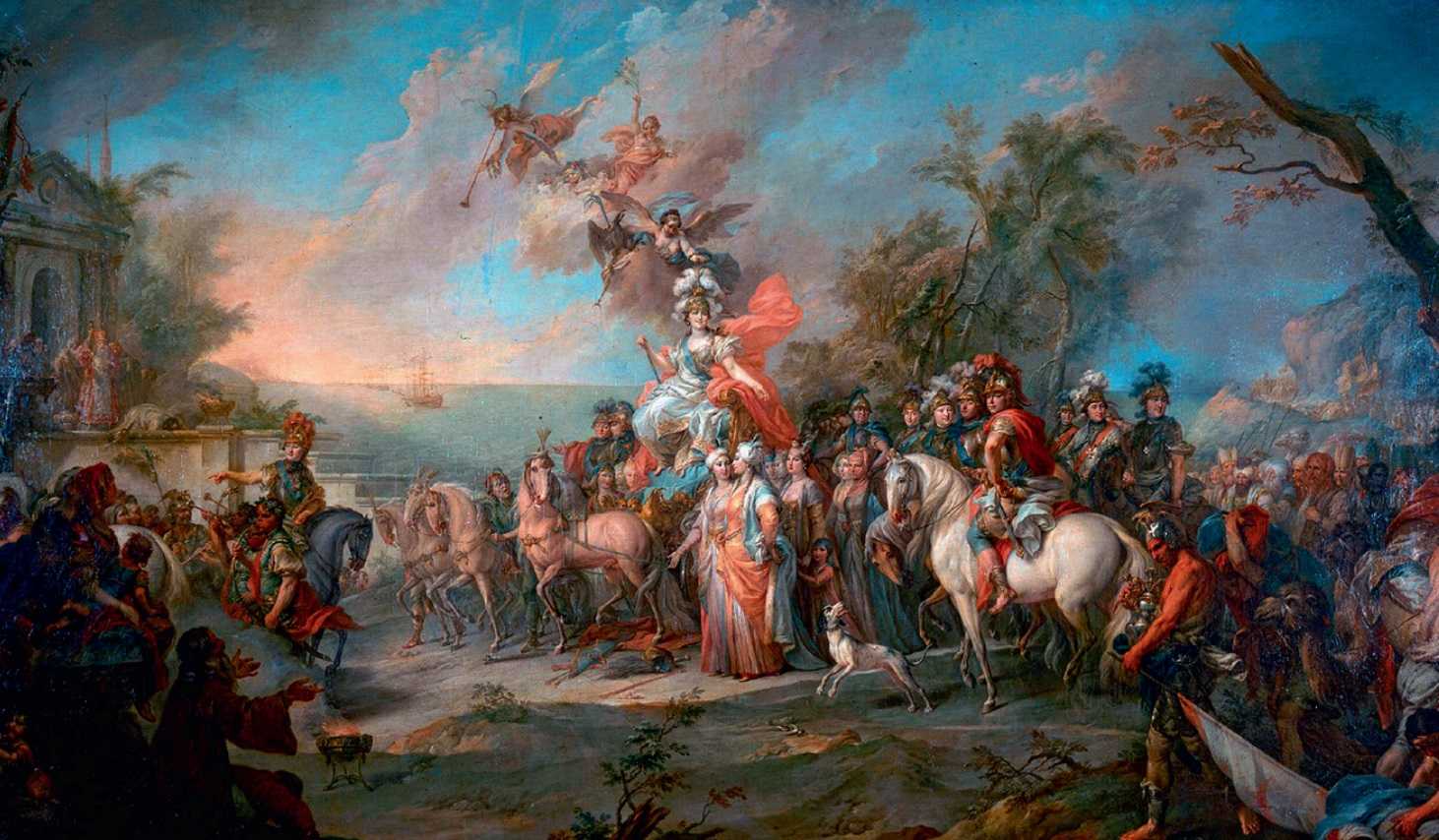 Стефано Торелли. Аллегория победы Екатерины II над турками и татарами. 1775