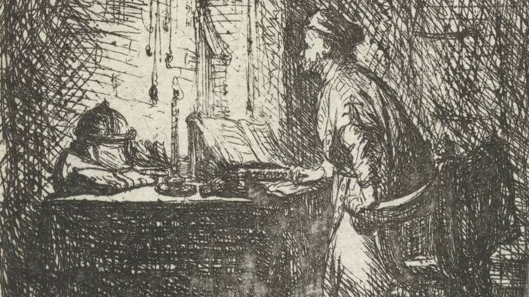 Ян Ливенс. Ученый в своем кабинете. 1630