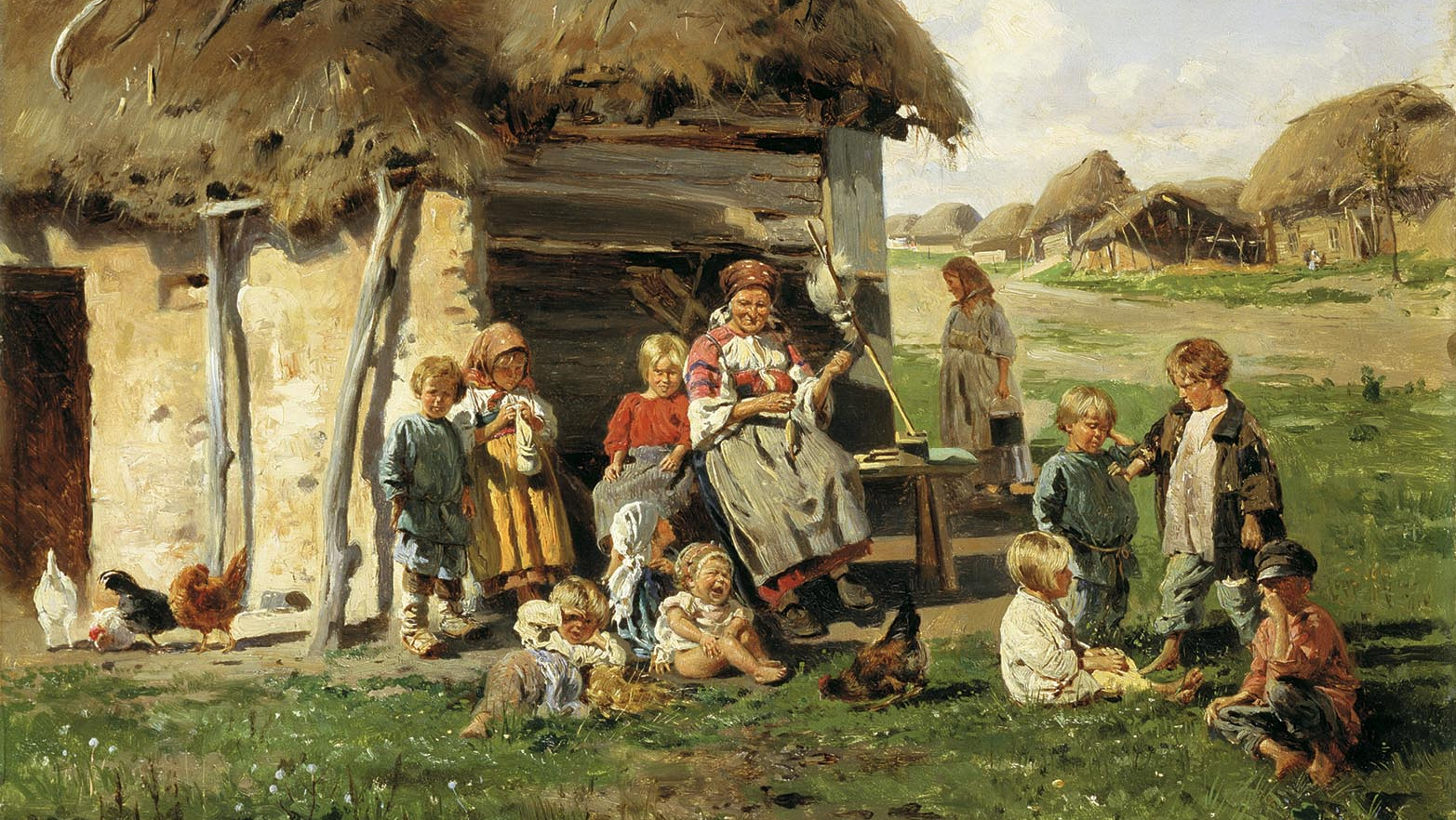Владимир Маковский. Крестьянские дети. 1890