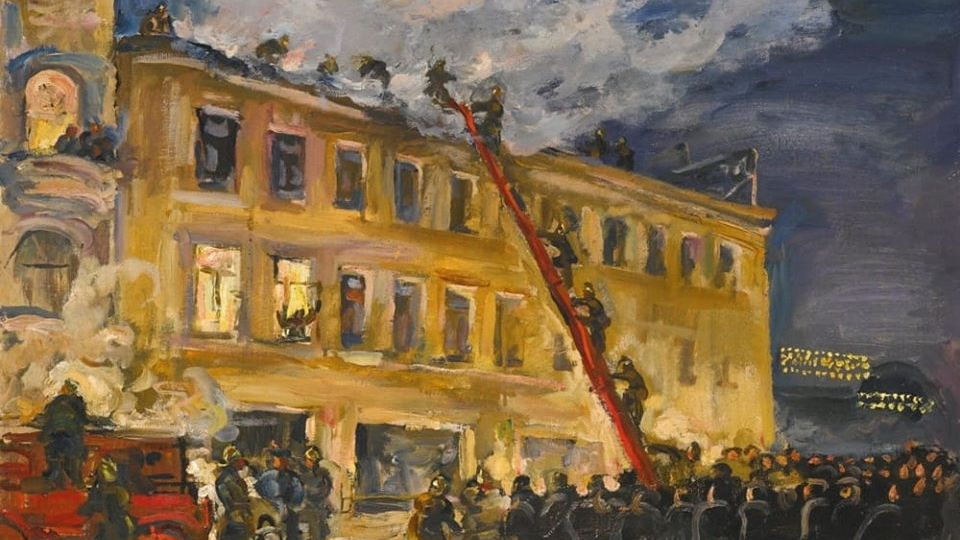 Пётр Петрович Кончаловский. Пожар. 1930