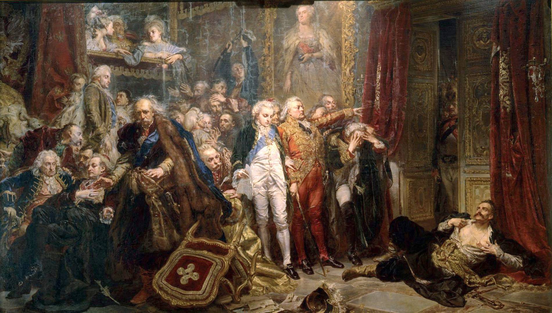 Ян Матейко. Рейтан — упадок Польши. 1866