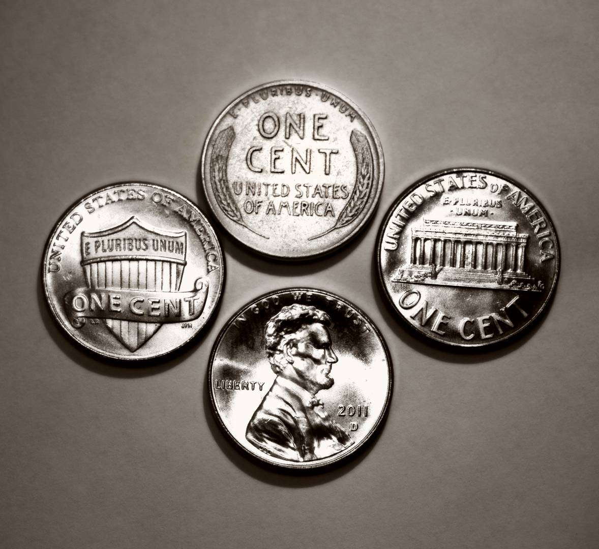 Одноцентовые монеты