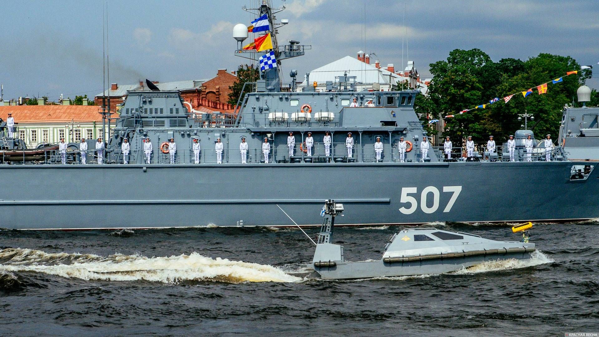 Военно-морской парад в Санкт-Петербурге 28.07.2019