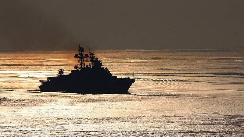 Возвращение большого противолодочного корабля «Адмирал Трибуц» во Владивосток