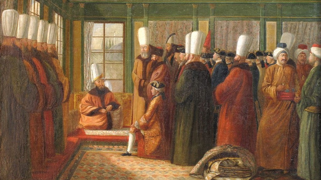 Антуан де Фавре. Французский посол в Константинополе на приёме у Великого Визиря