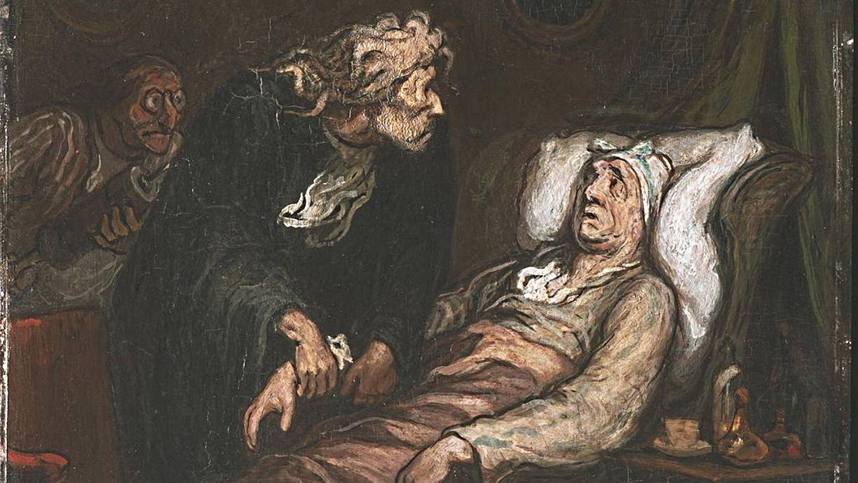 Оноре Домье. Мнимый Больной. 1673