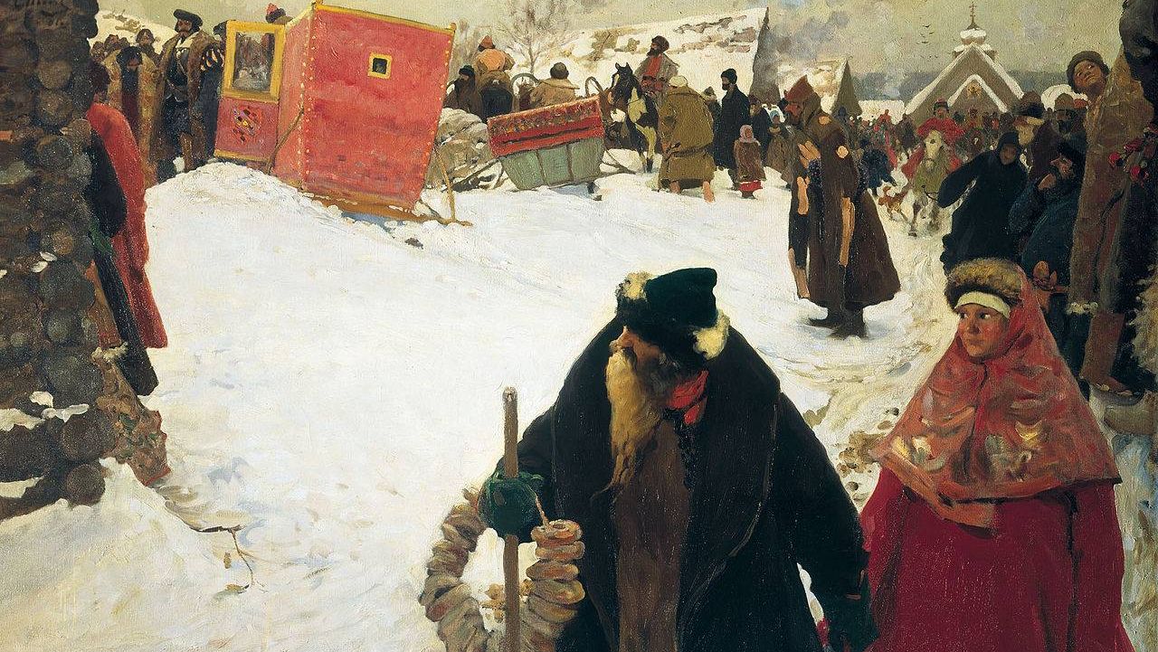 Сергей Иванов. Приезд иноземцев. 1901
