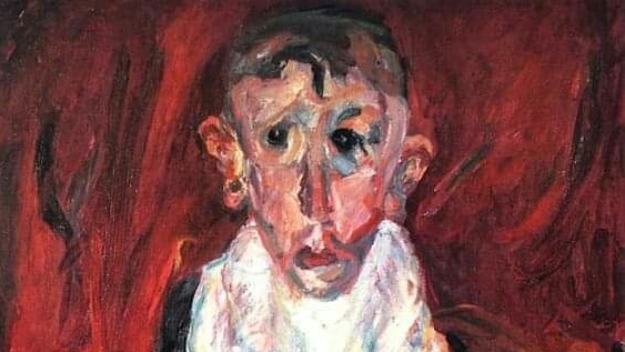 Хаим Сутин. Деревенский дурачок. 1919