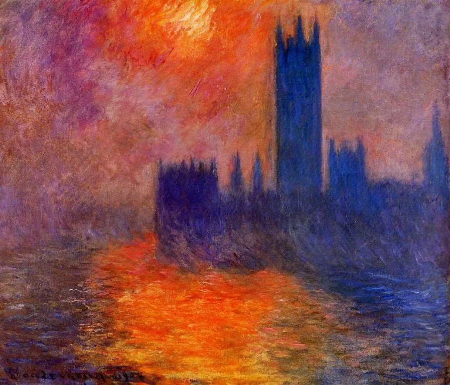 Клод Моне. Здание Парламента в Лондоне. Закат. 1900–1904 гг.