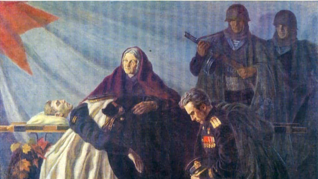 Федор Богородский. Слава павшим героям (фрагмент). 1945