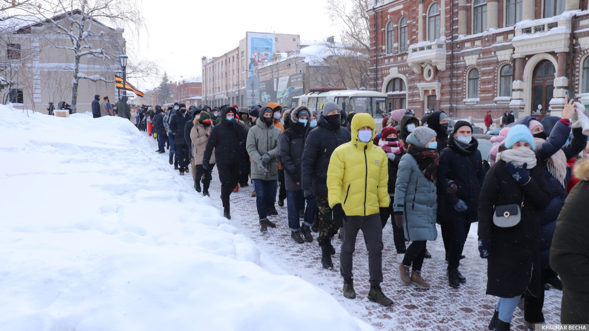 Несанкционированное шествие в Томске