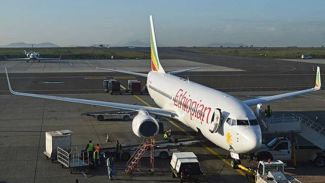 Самолет авиакомпании Ethiopian Airlines