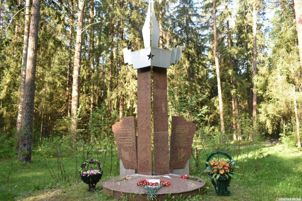 Возложение цветов у памятника военным журналистам, Брянск