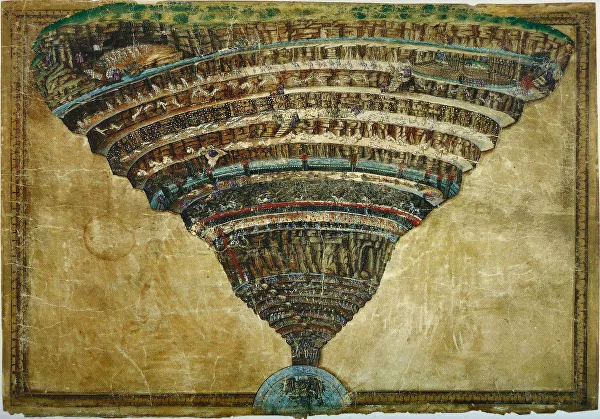 Сандро Боттичелли. Карта ада