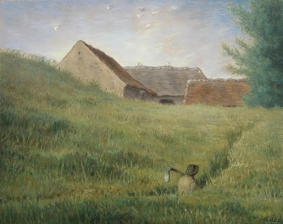 Жан-Франсуа Милле. Тропа через пшеничное поле. 1867