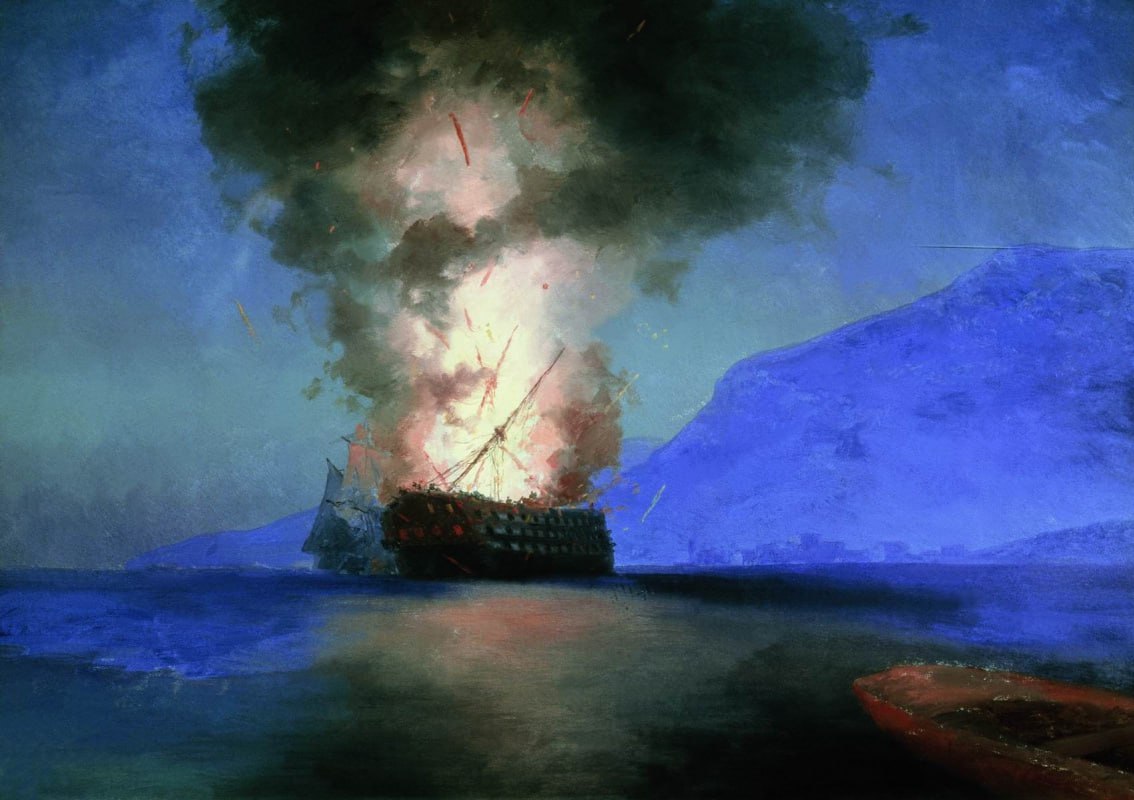 Взрыв корабля 