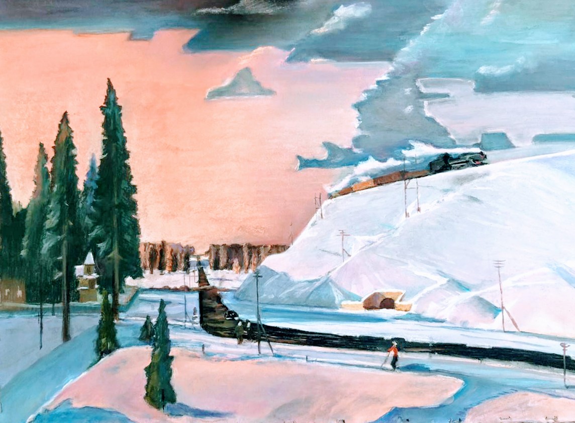 Картина нисского на лодке вечер сочинение 5. Г. Г. Нисский. Подмосковье. Февраль (1957 г.).