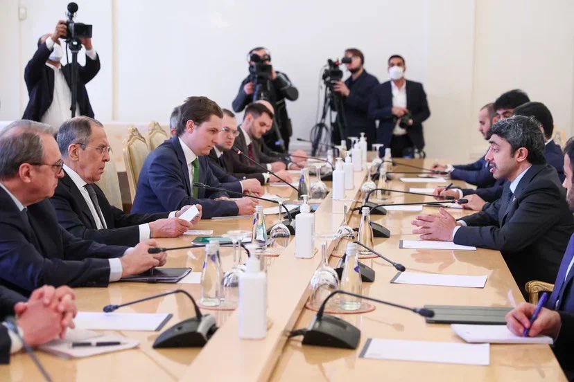 Встреча глав МИД ОАЭ и России в Москве