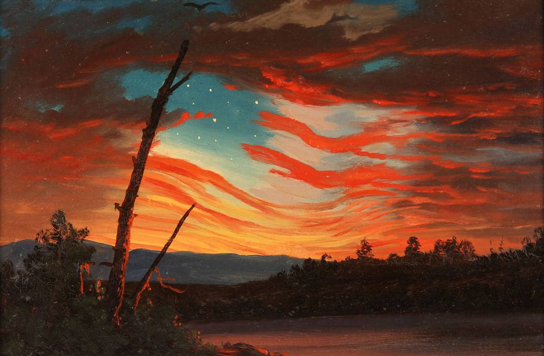 Фредерик Эдвин Чёрч. Наше знамя в небе. 1861
