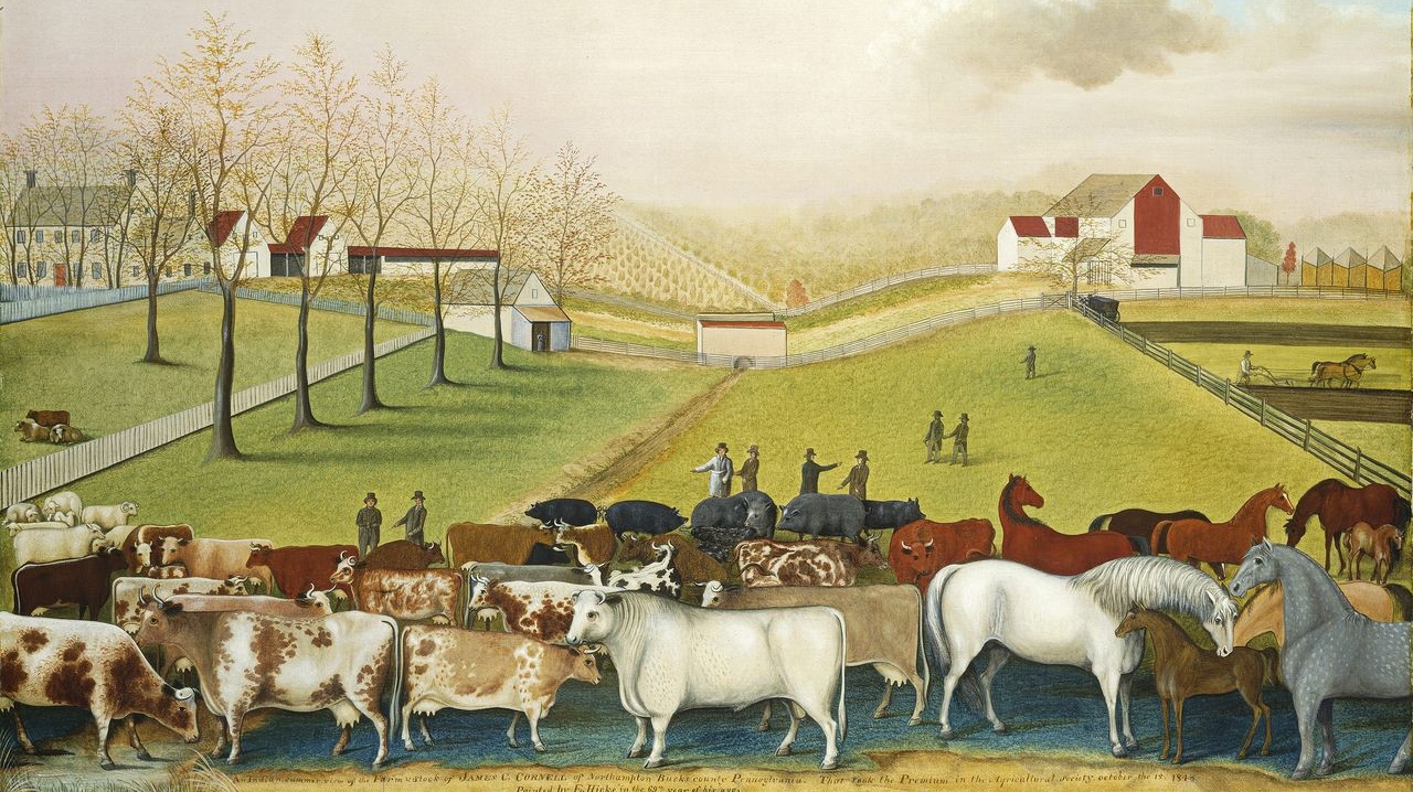 Эдвард Хикс. Ферма Корнелл. 1848