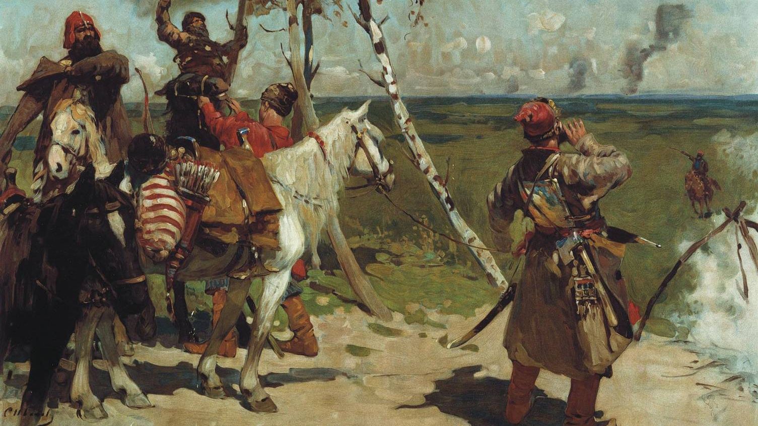 Сергей Иванов. На сторожевой московской границе. 1910