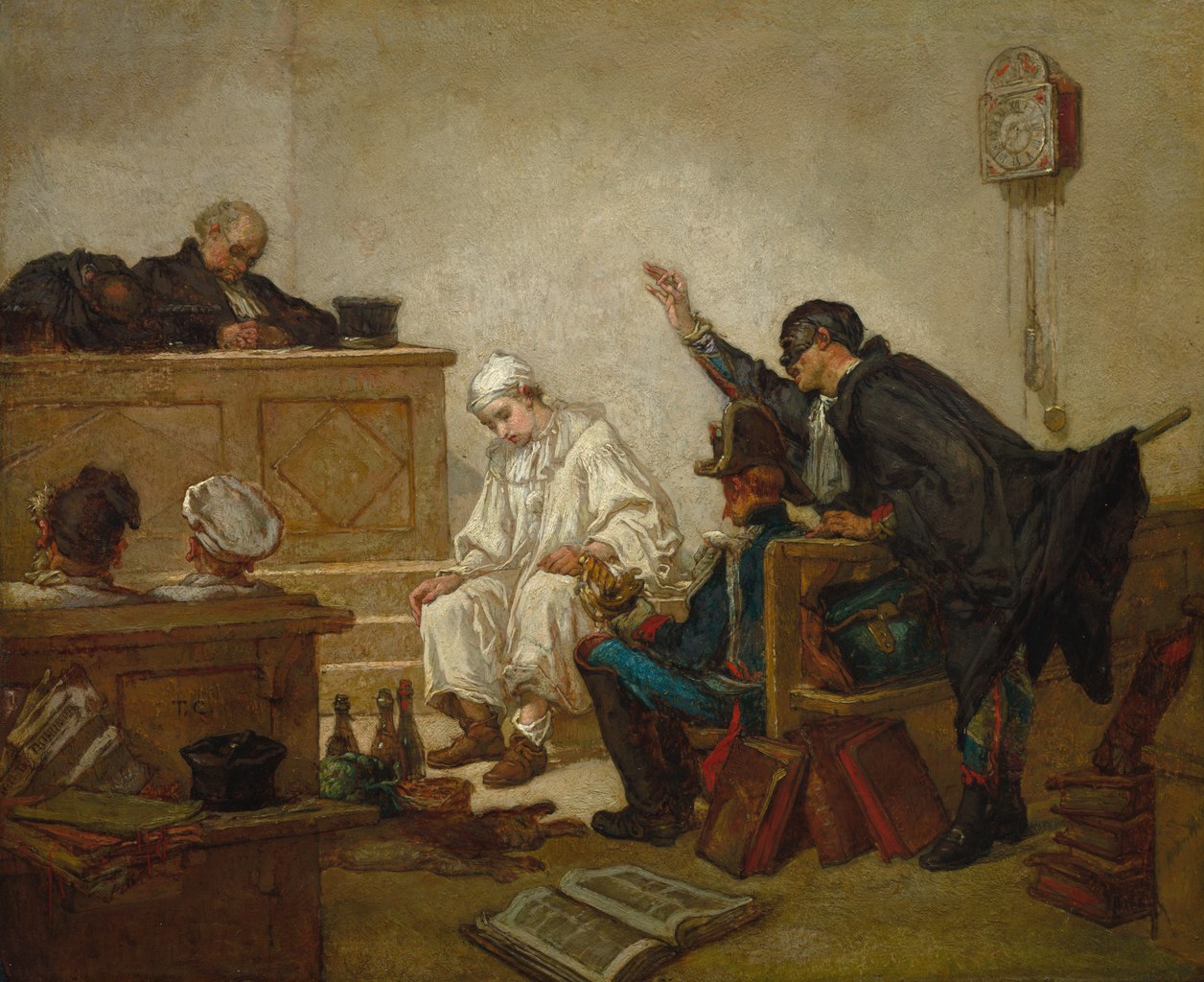 Тома Кутюр. Пьеро в суде. 1864-1870