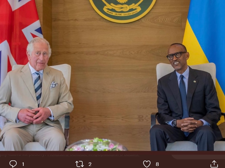 Принц Чарльз и президент Руанды Поль Кагаме