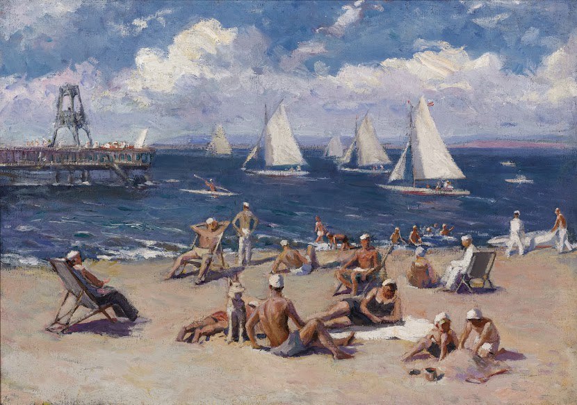 Шапошников Борис Валентинович. Пляж. 1951